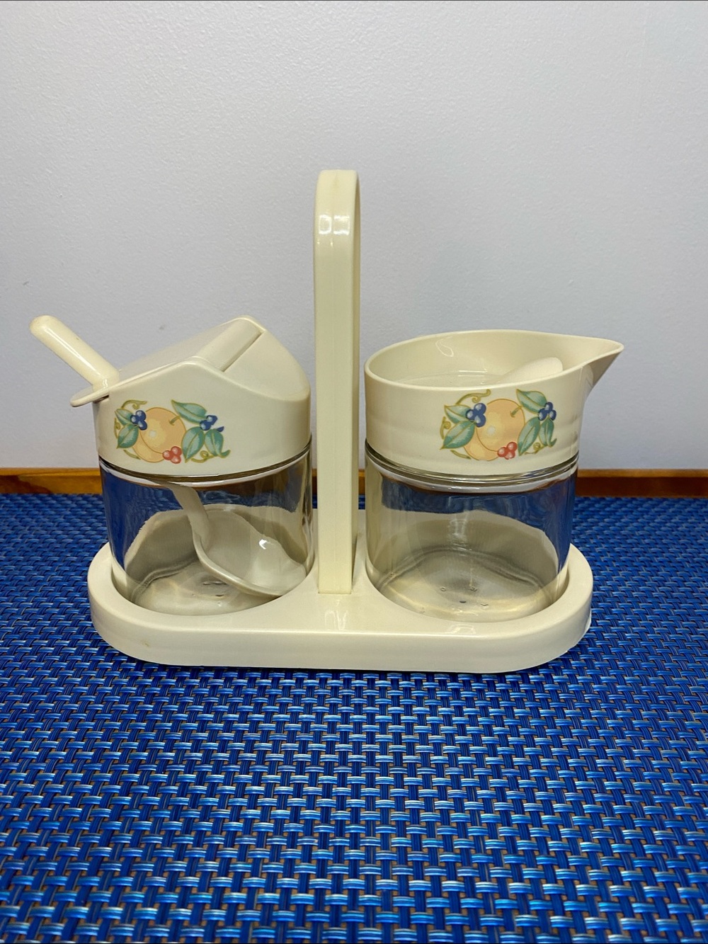 Vintage Gemco Corelle “Abundance” sugar and creamer